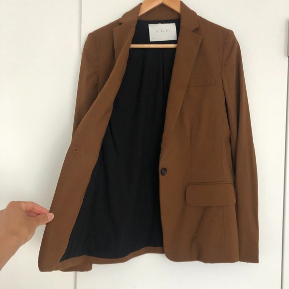 A.L.C Caramel Brown Blazer Size 2 - Picture 4 of 6